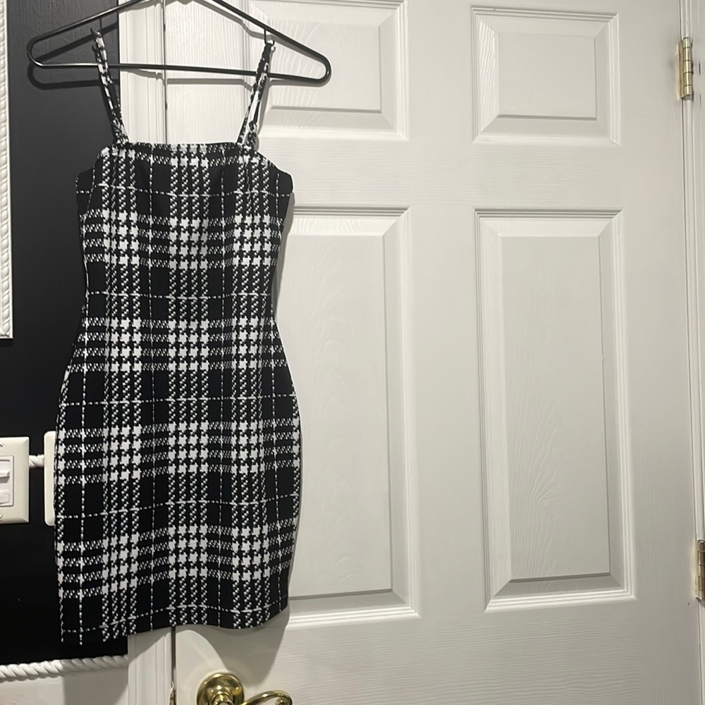 SHEIN Plaid Dress